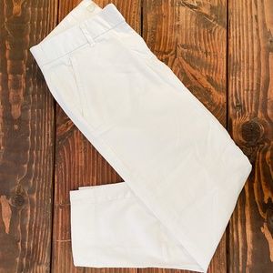 J. Crew White Dress Crop Pants